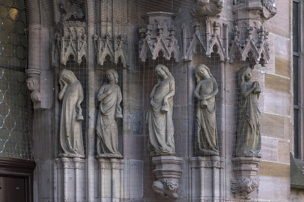 Sculptures of the Foolish Virgins at the Bridal Portal c. 1330