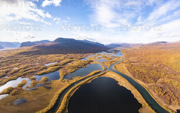 Autumn landscape with river