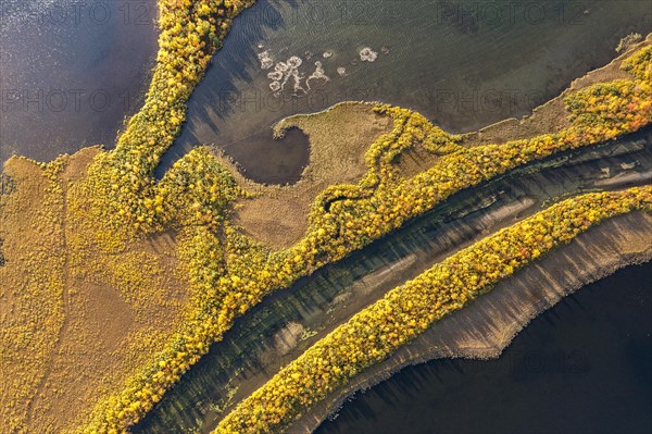 River landscape from the air