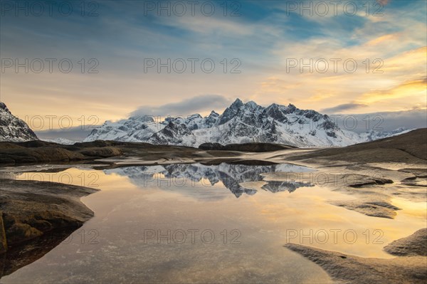 Winter Scandinavian landscape