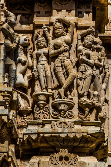 Relief with depictions of Vishnu