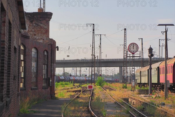 Station building with wagons