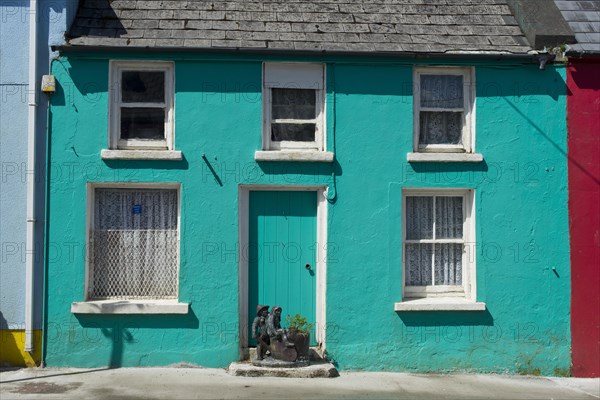 Colourfully painted Irish houses on the Ring of Beara