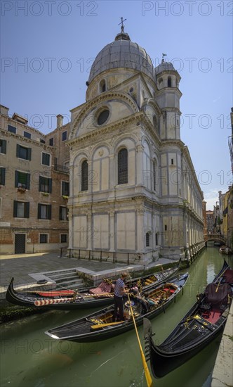 Gondolas and Chiesa di Santa Maria dei Miracoli