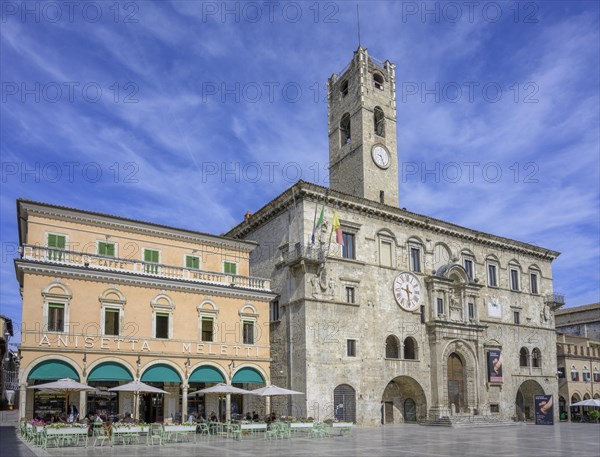 Cafe Meletti and Palazzo dei Capitani del Popolo