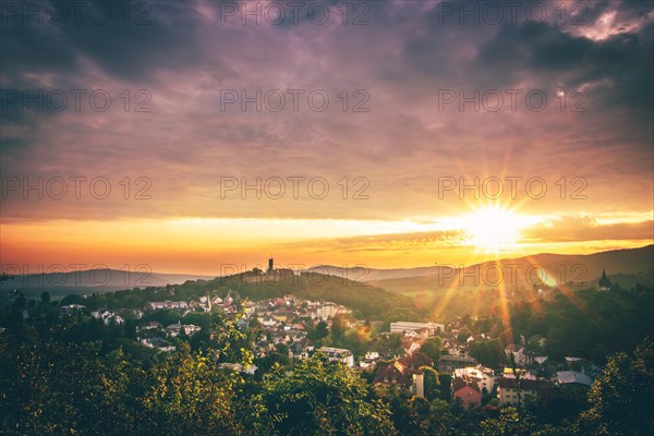 View over the town of Koenigstein im Taunus