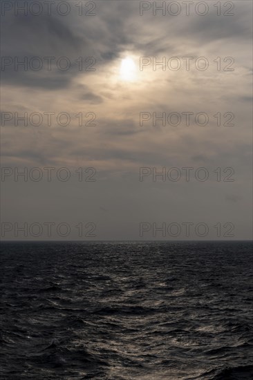 Water surface at wind force 3 to 4 Beaufort