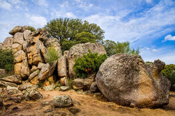 Quarry for the production of the menhir statues