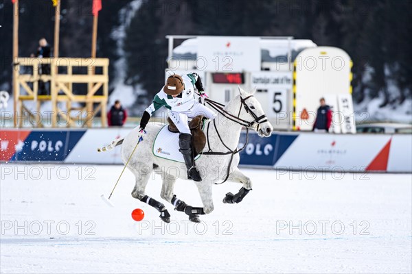 Team captain Santiago Marambio of Team Azerbaijan Land of Fire tries to control the ball