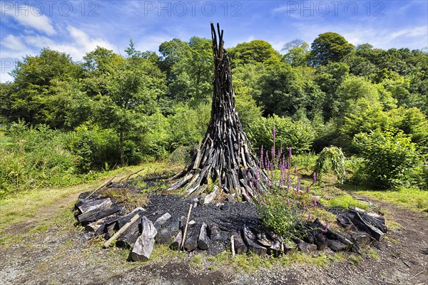 Charcoal sculpture