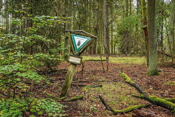 Sign nature reserve