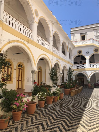 Inner courtyard with flowers