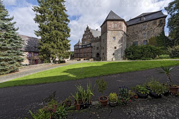 Large castle courtyard