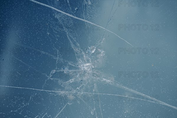 Broken ice plate