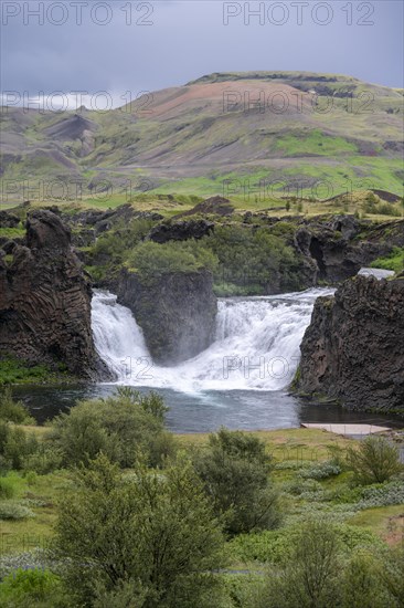 Hjalparfoss Waterfall