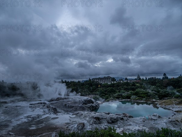 Active geothermal field