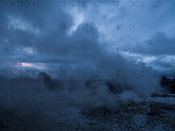 Active geothermal field