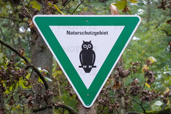 Sign nature reserve