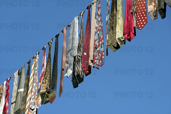 Ties hung on a leash from an action for peace by Soroptimist International