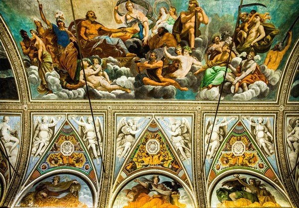 Hall of Mirrors decorated with frescoes