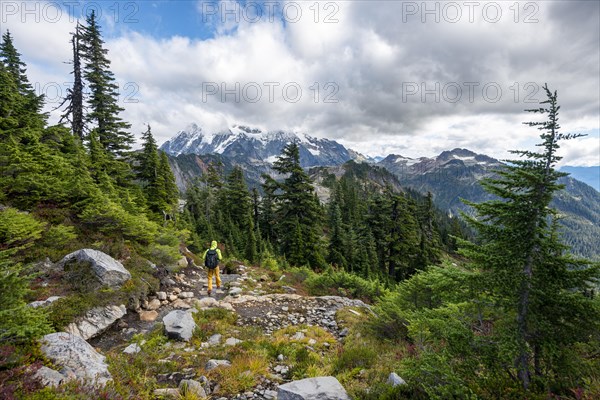 Hikers on trail on Table Mountain