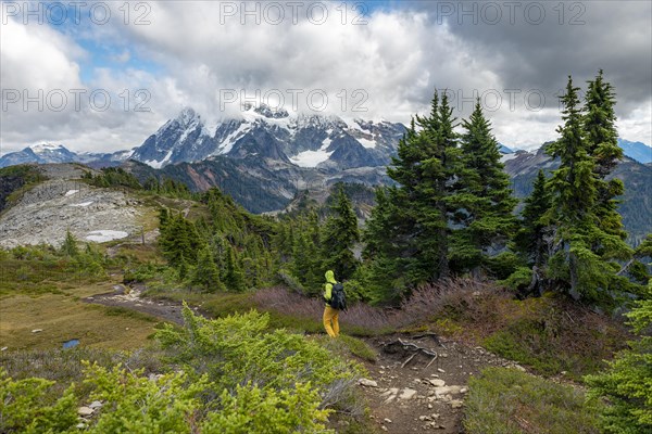 Hikers on trail on Table Mountain