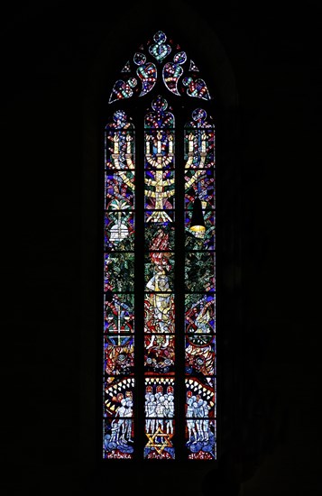 Israel window by Hans Gottfried von Stockhausen in Ulm Cathedral