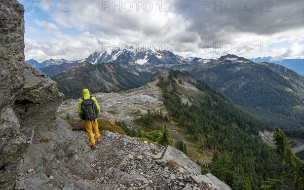 Hikers on trail on Table Mountain