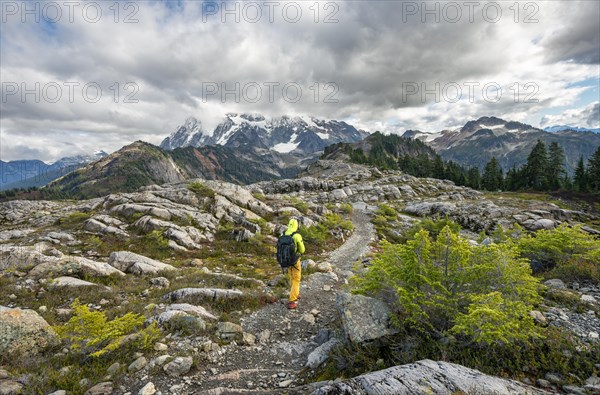Hikers on trail on Table Mountain