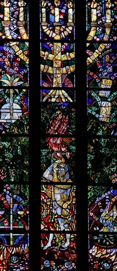 Israel window by Hans Gottfried von Stockhausen in Ulm Cathedral