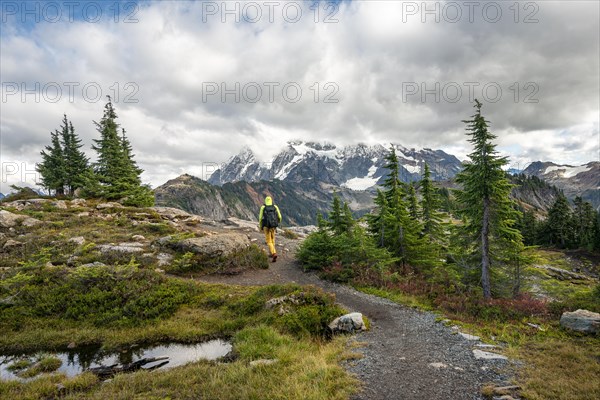 Hikers on trail on Table Mountain