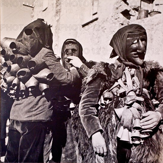 Kaneval masks of shepherds and farmers of Barbagia
