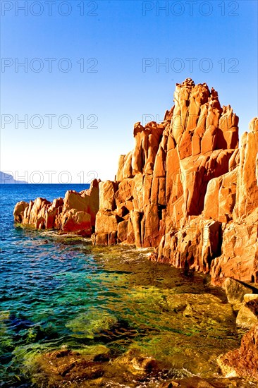 The red rocks of Arbatax Sardinia Italy