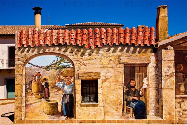 Painted house fronts