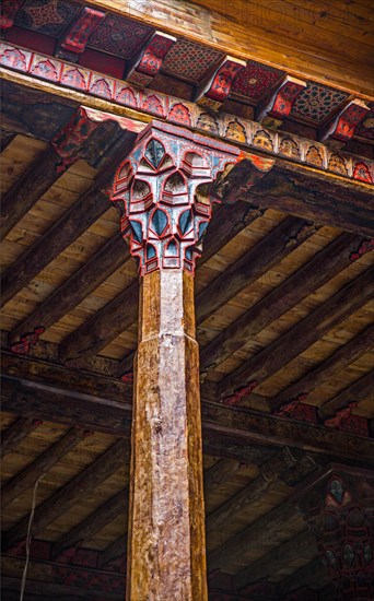 Largest wooden pillared mosque in Turkey