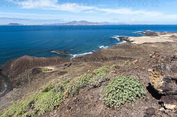 View from the top of the volcano Montana La Caldera