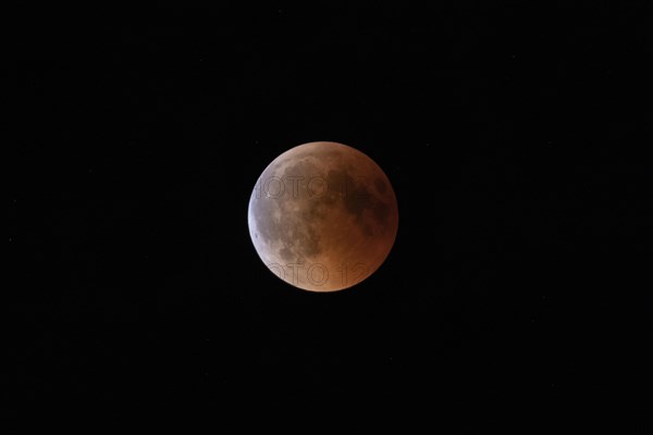Lunar eclipse in Central Europe