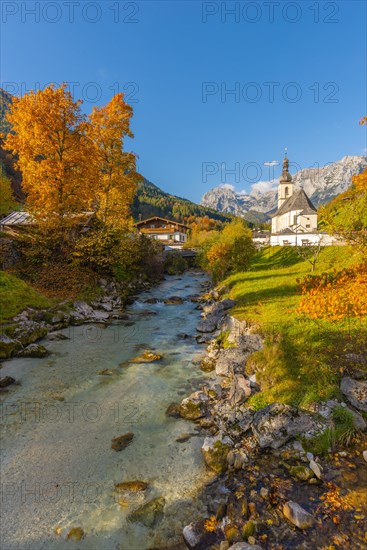 Ramsauer Au with St. Sebastian Parish Church