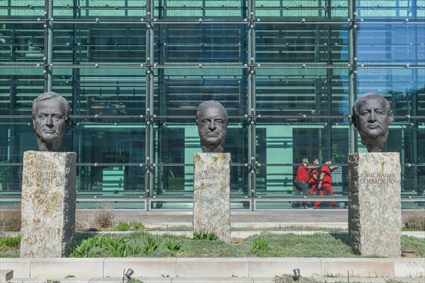 Busts of President George Bush