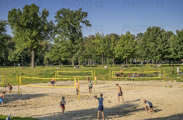 Beach volleyball courts