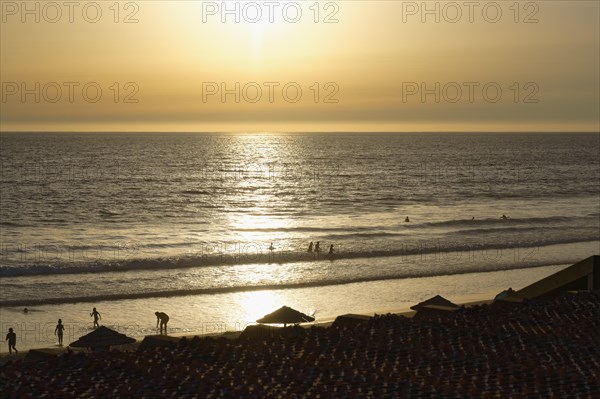 Fonte da Telha beach at sunset