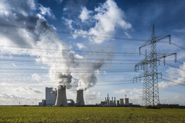 Power stations and electricity pylons