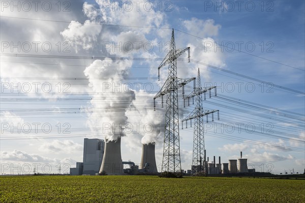 Power stations and electricity pylons