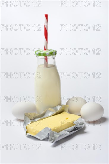 Butter in opened packaging
