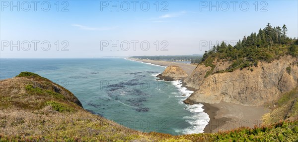 Sandy beach beach and rocky coast