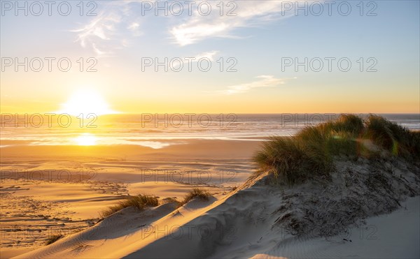 Sunset over the sea