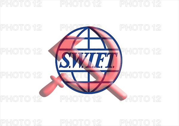 Swift's logo and hammer and sickle in the background