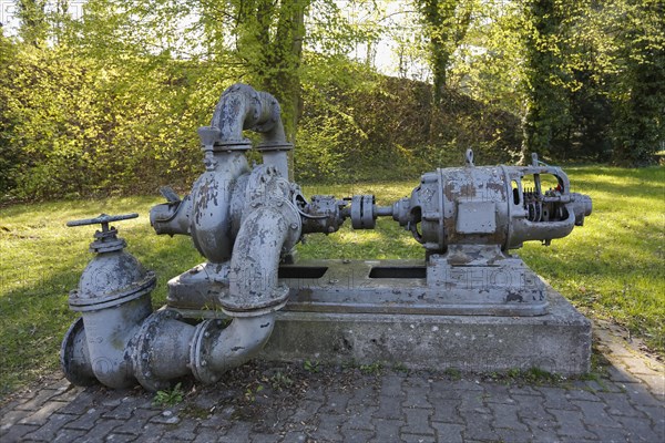Old water pump at the water tower in Kollmanspark