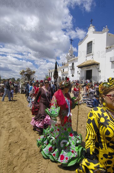 Pilgrims at El Rocio village, Spain, 2008
