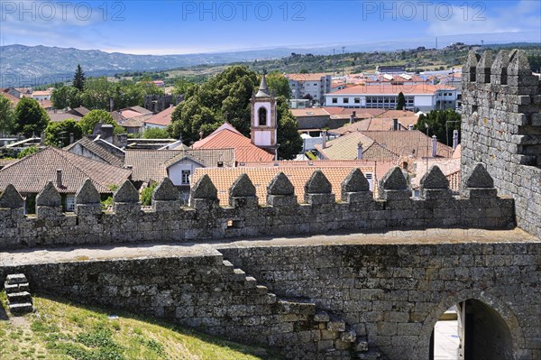 Trancoso old town viewed from the castle ramparts
